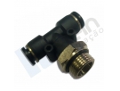 Push-in T Connector Male Center